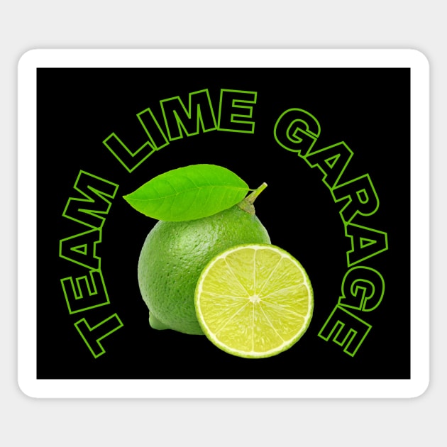 Team Lime Garage Sticker by MultiversiTee